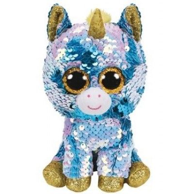 TY Flippables DAZZLE Blå Enhörning L