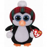 TY Gosedjur Christmas Collection Cheer Pingvin Beanie Boos 15 cm