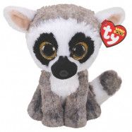 TY Gosedjur Linus Lemur Beabie Boos 26 cm