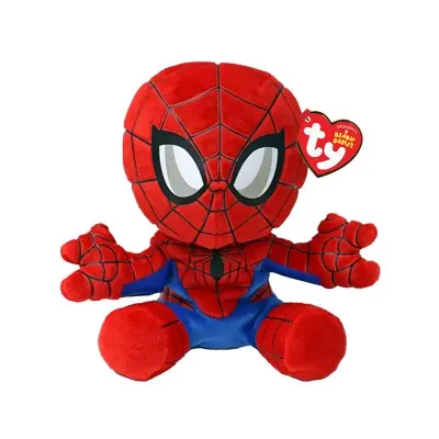TY Marvel Beanie Babies Spiderman soft - TY -  Leksaksaffären