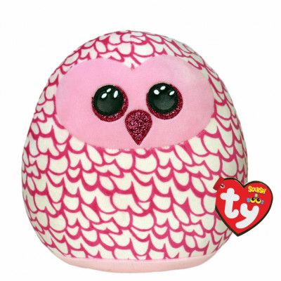 TY Squishy Beanies Pinky Uggla 25cm - TY -  Leksaksaffären