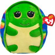 TY Squishy Beanies Shrugs Rainbow Turtle 35cm