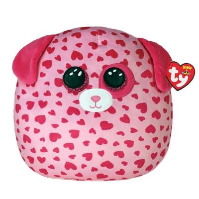 TY Squishy Beanies Tickle Hund med hjärtan 25cm