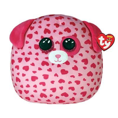 TY Squishy Beanies Tickle Hund med hjärtan  35cm