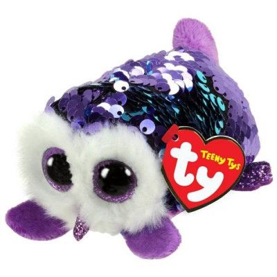 TY Teeny Tys Flippables MOONLIGHT Uggla Lila