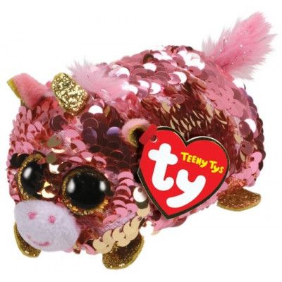 TY Teeny Tys Flippables SUNSET Enhörning Korall