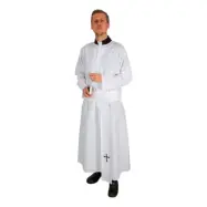 Vit Katolsk Präst Maskeraddräkt - One size