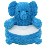VidaXl Gosedjur Elefant Plysch Blå