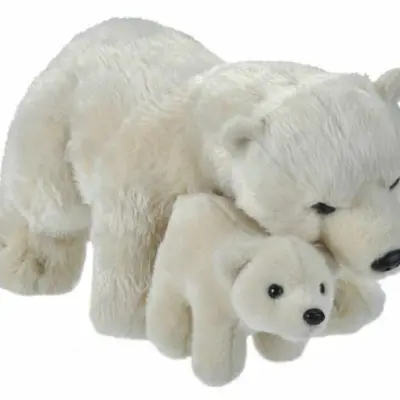 Wild Republic - Mjukisdjur Isbjörn 30 Cm Vit 2 Stycken