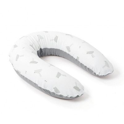 Doomoo Amning-Gravidkudde Large (Grå Fågel)