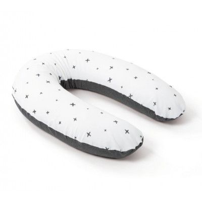 Doomoo Amning-Gravidkudde Large (Grå Stjärna)