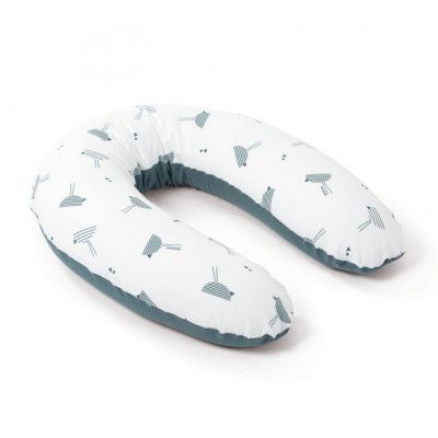 Doomoo Amning-Gravidkudde Large (Petrolium Fågel)