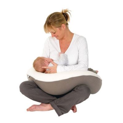 Doomoo Amning-Gravidkudde Large (Vit/Beige Neutral)