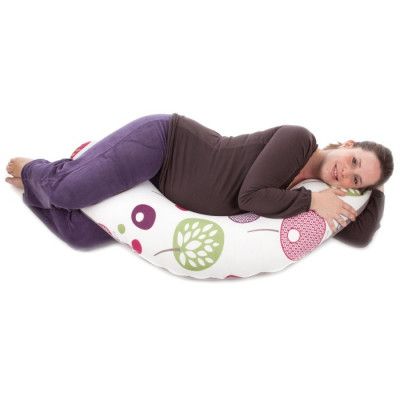 Doomoo Amning-Gravidkudde Large (Vit/Flerfärgad Träd)