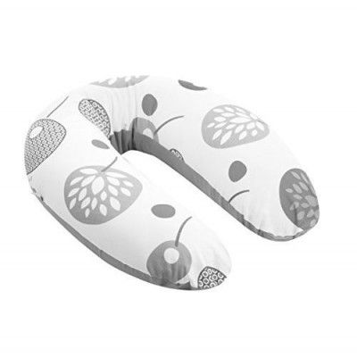 Doomoo Amning-Gravidkudde Large (Vit/Grå Träd)