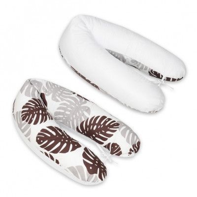 PQP Gravidkudde Rogal - Bruna Blad med Vit Baksida