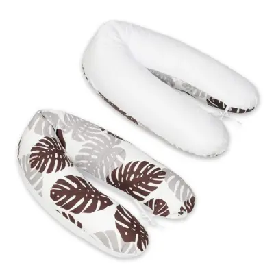 PQP Gravidkudde Rogal - Bruna Blad med Vit Baksida