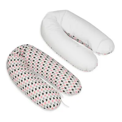 PQP Gravidkudde Rogal - Hjärtan med Vita Baksida