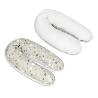 PQP Gravidkudde Rogal - Stjärna Beige med Vit Baksida