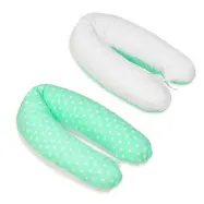 PQP Gravidkudde Rogal - Turkos med Vita Stjärnor och Vit Baksida