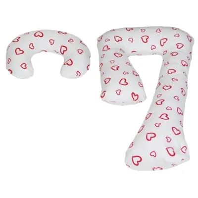 PQP Gravidkudde - Set - Röd Hearts