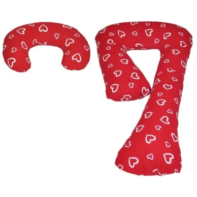 PQP Gravidkudde - Set - Vit Hearts