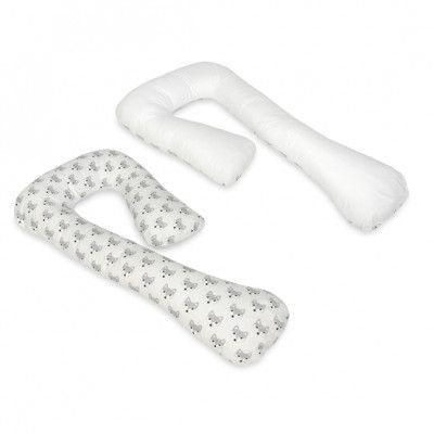 PQP Gravidkudde Typ 7 - Grå Räv med Vit Baksida