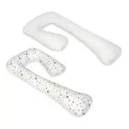 PQP Gravidkudde Typ 7 - Stjärna Grå med Vit Baksida