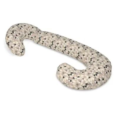 PQP Gravidkudde Typ C - Beigea Trianglar