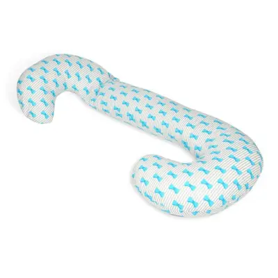 PQP Gravidkudde Typ C - Blå Rosetter