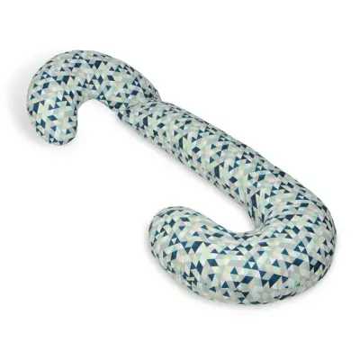 PQP Gravidkudde Typ C - Blå Trianglar