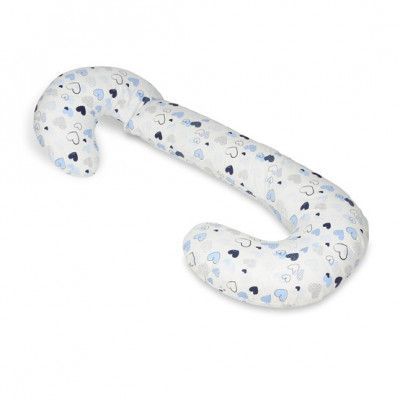 PQP Gravidkudde Typ C - Blåa Hjärtan