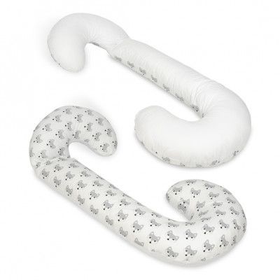 PQP Gravidkudde Typ C - Grå Räv med Vit Baksida