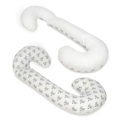 PQP Gravidkudde Typ C - Grå Räv med Vit Baksida