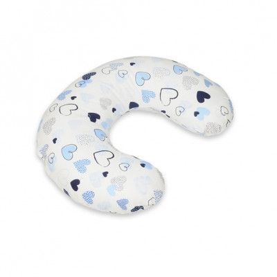 PQP Gravidkudde Typ C - Liten - Blåa Hjärtan