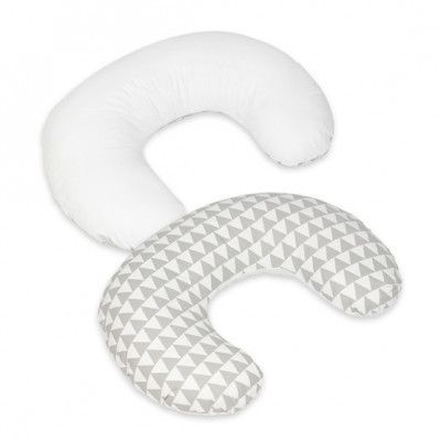 PQP Gravidkudde Typ C - Liten - Trianglar med Vit Baksida