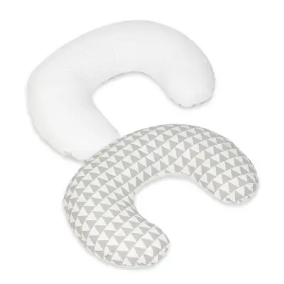 PQP Gravidkudde Typ C - Liten - Trianglar med Vit Baksida