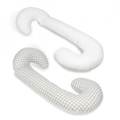 PQP Gravidkudde Typ C - Trianglar med Vit Baksida