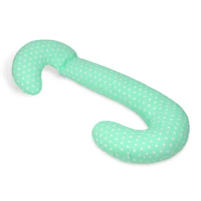 PQP Gravidkudde Typ C - Turkos med Vita Stjärnor