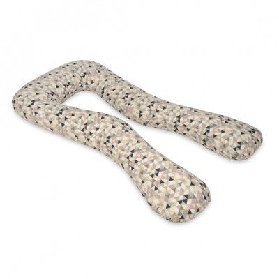 PQP Gravidkudde Typ U - Beigea Trianglar