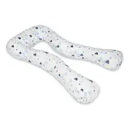 PQP Gravidkudde Typ U - Blåa Hjärtan