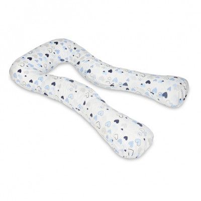 PQP Gravidkudde Typ U - Blåa Hjärtan