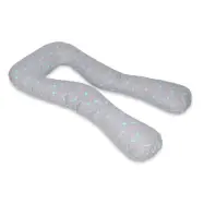 PQP Gravidkudde Typ U - Grå Katt med Turkosa Hjärtan