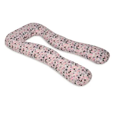 PQP Gravidkudde Typ U - Rosa Trianglar