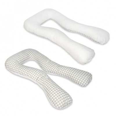 PQP Gravidkudde Typ U - Trianglar med Vit Baksida