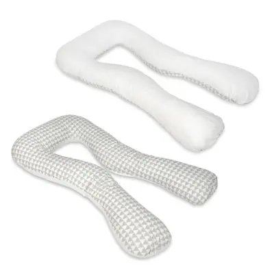 PQP Gravidkudde Typ U - Trianglar med Vit Baksida