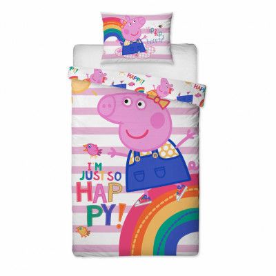 Bäddset Greta Gris 140x200cm 26827