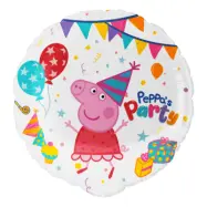 Folieballong Rund Greta Gris™ Peppa’s Party