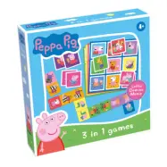 Greta Gris 3-i-1 Lotto, Domino, Memo
