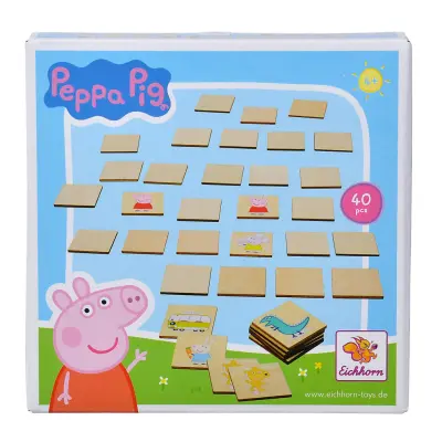 Greta Gris Memo i trä 40 bitar - Greta Gris -  Leksaksaffären